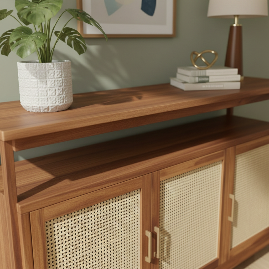 Solterra Brown Buffet Cabinet